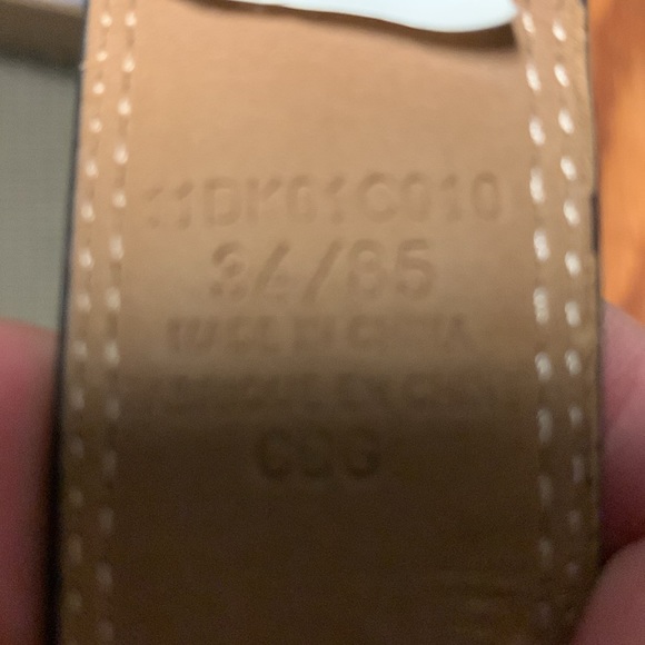 Dockers black leather belt 32-26 - Picture 4 of 5